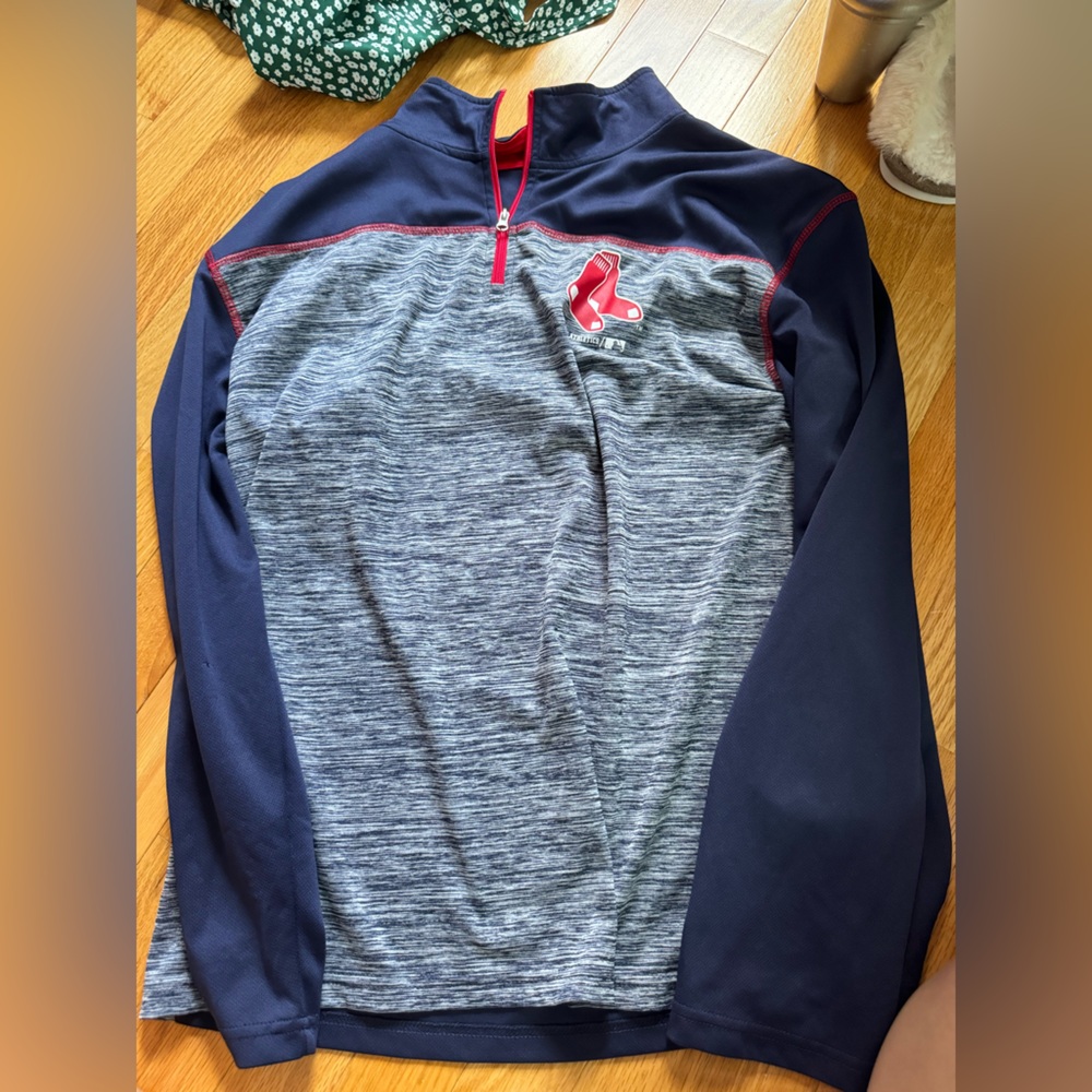red sox quarter zip size s